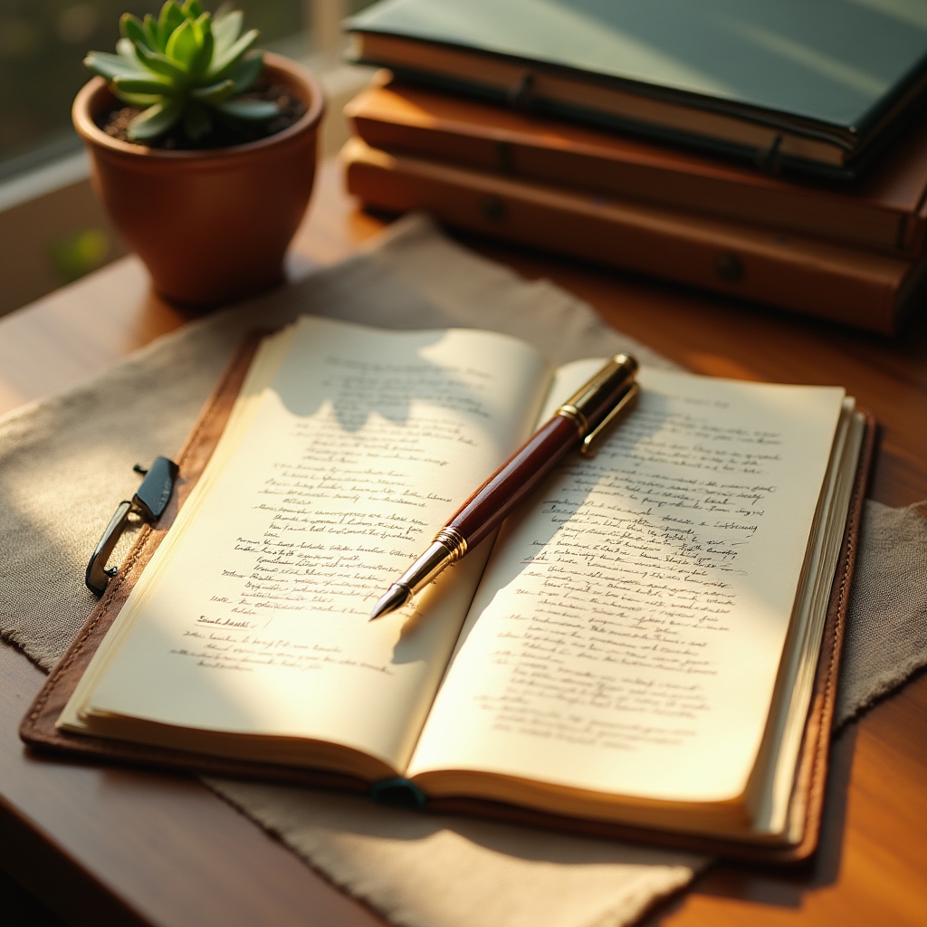 Scrivania con documenti finanziari e libri di studio